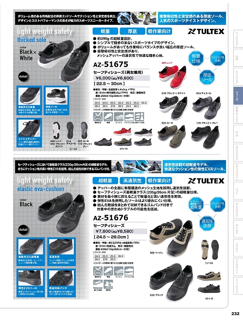 AZ51675 セーフティシューズのカタログページにジャンプします