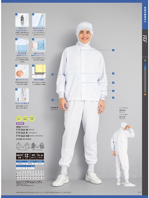 FTF360 男女兼用長袖ジャンパーのカタログページにジャンプします
