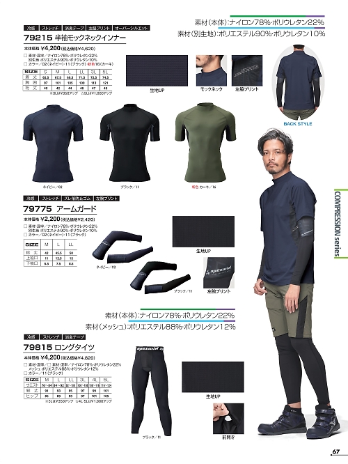 79215 半袖モックネックのカタログページにジャンプします