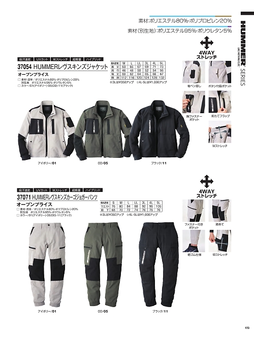 37054 HUMMERブルゾンのカタログページにジャンプします