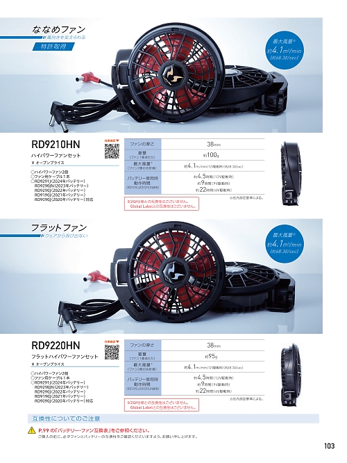 RD9220HN ハイパワーファンセットのカタログページにジャンプします