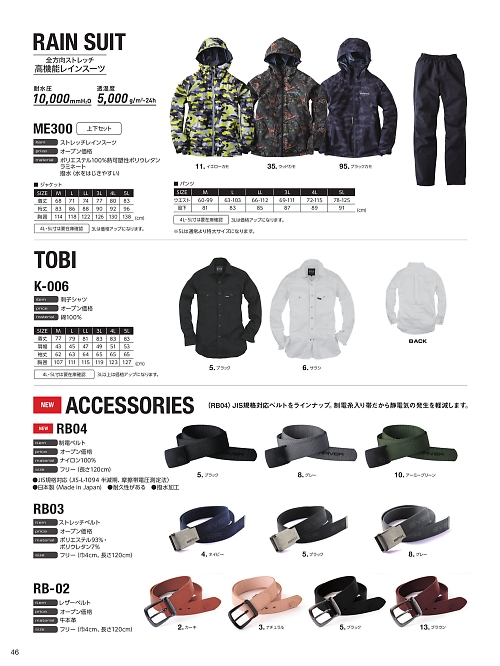 RB04 制電ベルトのカタログページにジャンプします