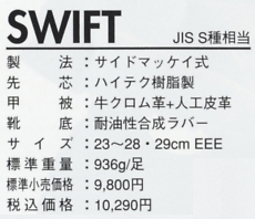 SW47 スフィフト(廃番)のサイズ画像