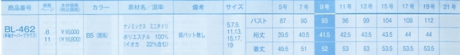 BL462 半袖オーバーブラウス(12廃のサイズ画像