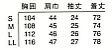 WH2303 メンズノーカラートップスのサイズ画像