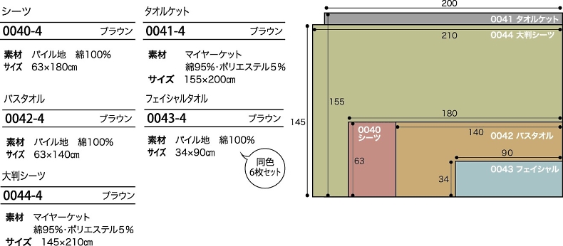 0040 シーツのサイズ画像