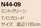 N44-09 三角巾(ミントグリーン）のサイズ画像