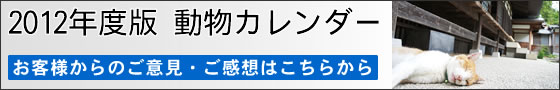 【ユニフォームのユニフィス】2012年「わんにゃん動物カレンダー」へのご意見・ご感想はこちらからご覧いただけます。