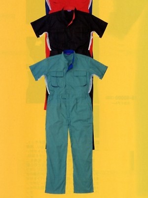 山田辰 DICKIES WORK　AUTO-BI THEMAN,15-50001,半袖ツヅキ服(ツナギ)の写真は2022最新カタログ102ページに掲載されています。