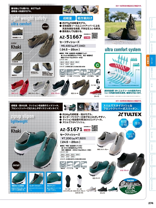 AZ51671 セーフティシューズのカタログページにジャンプします