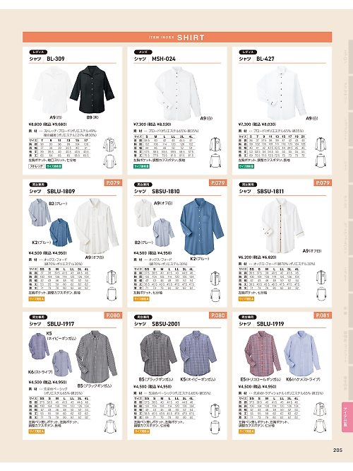 BL309 ブラウスのカタログページにジャンプします