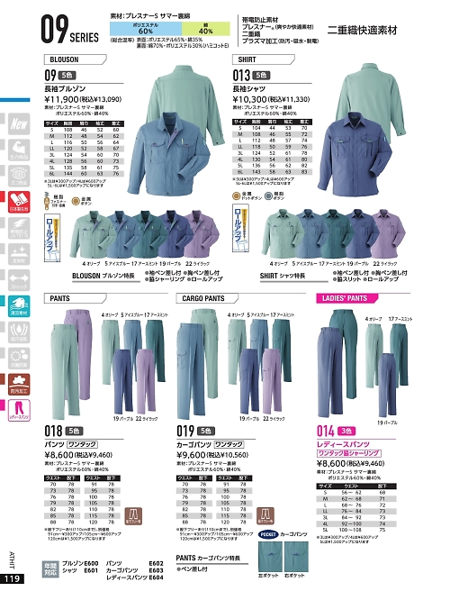 014 レディスパンツ(ワンタック)のカタログページにジャンプします