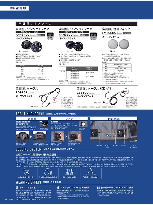 RD9261 空調服ケーブルのカタログページにジャンプします
