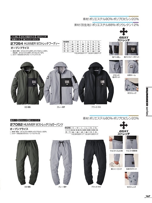 27082 HUMMERレヴスキンズジョガーのカタログページにジャンプします
