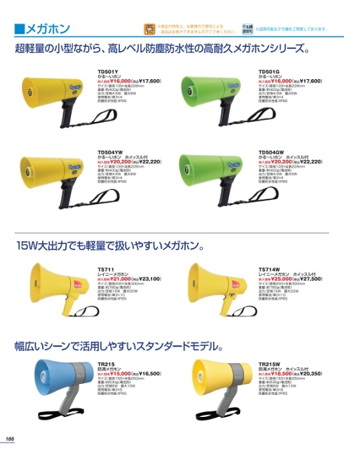 TD504GW メガホンのカタログページにジャンプします