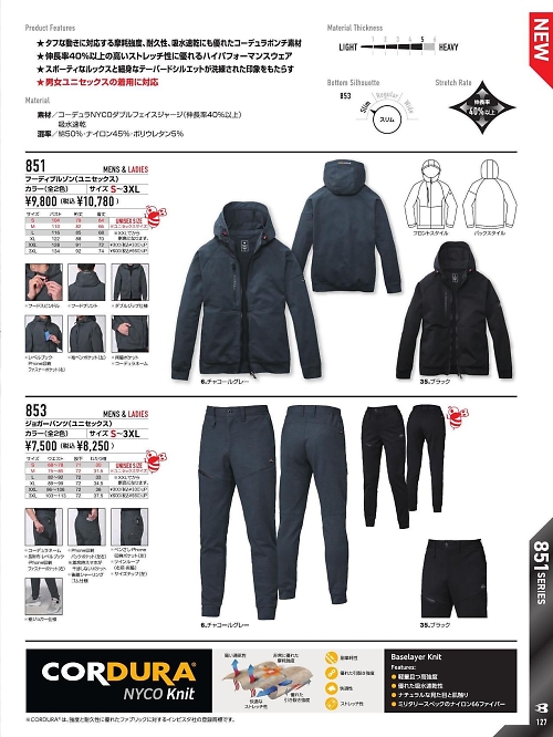 853 ジョガーパンツのカタログページにジャンプします
