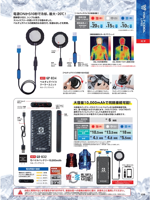 コーコス CO-COS,GP834,ベルチェデバイスクーラーユニットの写真は2024最新カタログ133ページに掲載されています。