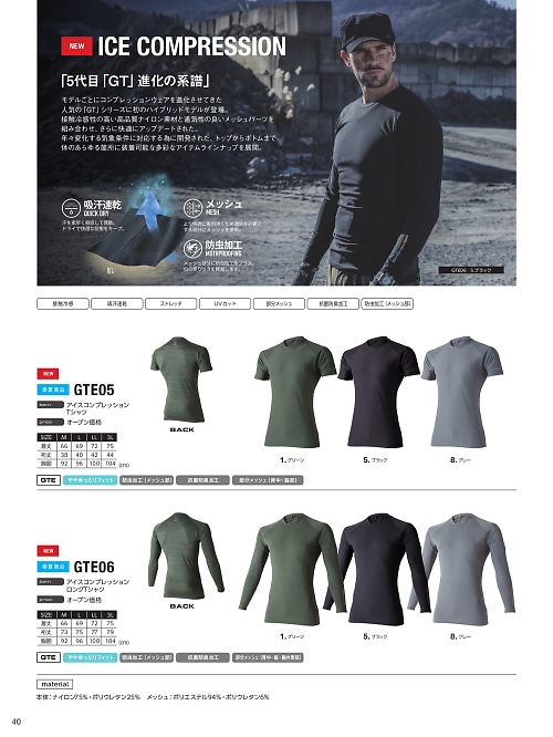GTE05 Tシャツのカタログページにジャンプします