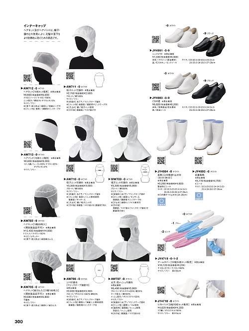 セブンユニホーム SEVEN UNIFORM [白洋社],AW710,吸汗ニット付頭巾(白)の写真は2024最新カタログ300ページに掲載されています。