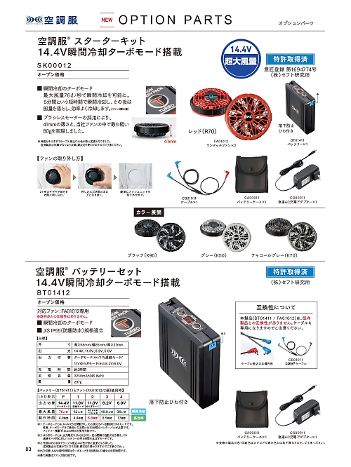 SK00012 スターターキットのカタログページにジャンプします