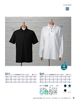 521 長袖ポロシャツ(ポケットなし)のカタログページ(kkrs2024n026)