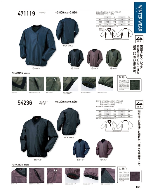 54236 セミキルトVヤッケのカタログページにジャンプします