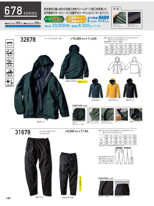 31678 ハードシェルパンツのカタログページにジャンプします