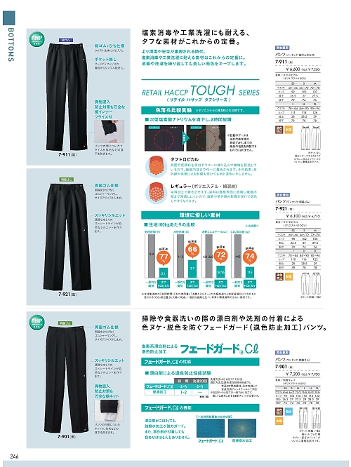 7-921 兼用パンツ(黒)ワンタックのカタログページにジャンプします