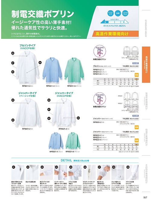 RP8511-2 兼用長袖ブルゾン(白)のカタログページにジャンプします