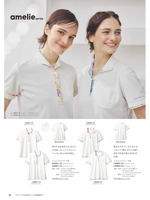 LW201-13 レディス半袖ニットシャツのカタログページにジャンプします