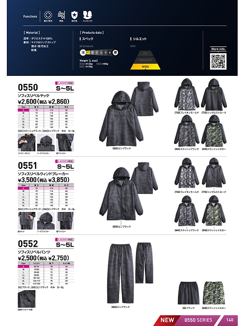 0551 ソフィスリペルヤッケウィンドブレーカーのカタログページにジャンプします