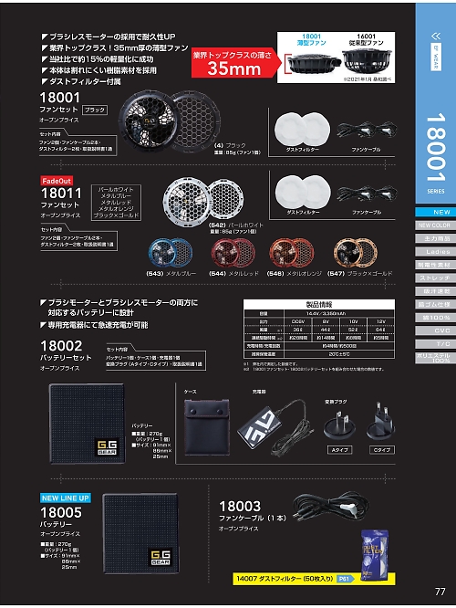 ＳＯＷＡ(桑和),18005 バッテリーの写真は2022最新オンラインカタログ77ページに掲載されています。