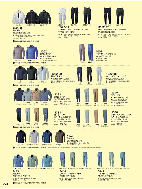 1330 レディースカーゴパンツのカタログページにジャンプします