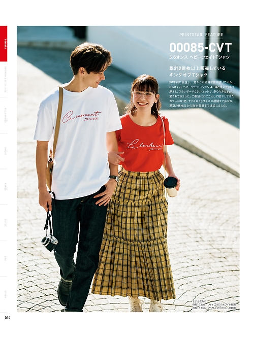 085CVT-XXL-C Tシャツ(カラー)XXLのカタログページにジャンプします