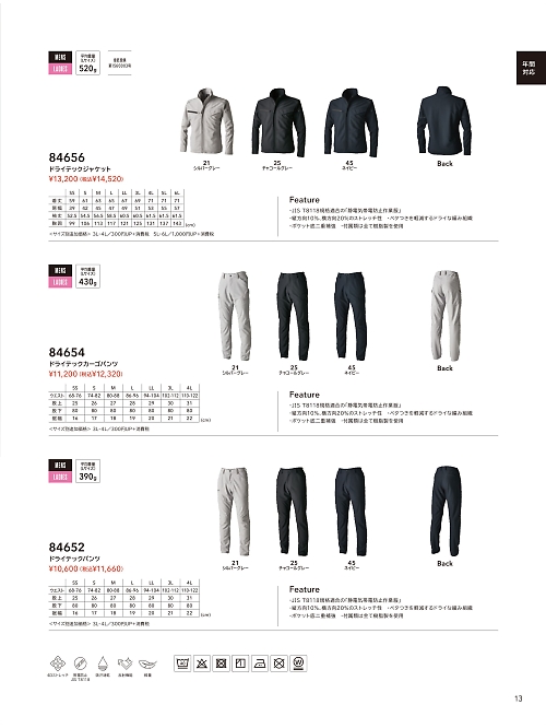 84654 カーゴパンツのカタログページにジャンプします