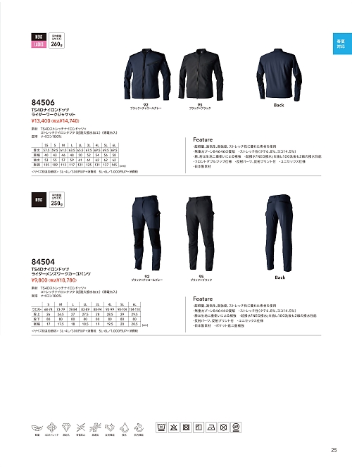 84504 ライダーカーゴパンツのカタログページにジャンプします