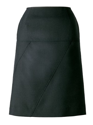 ユニフォーム217 YT3911-2 Aラインスカート(ブラック)