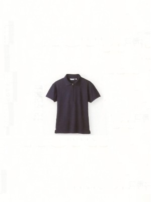 ユニフォーム332 2-573 兼用半袖ポロシャツ(ネイビー