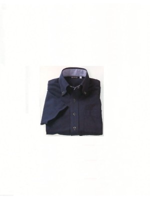 ユニフォーム24 ZK2712-9CB 兼用半袖ニットシャツ(ネイビー