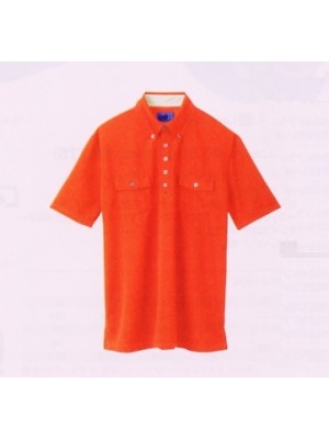 ユニフォーム1312 65244 ポロシャツ(オレンジ)