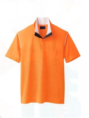 ユニフォーム574 65304 半袖ポロシャツ(オレンジ)