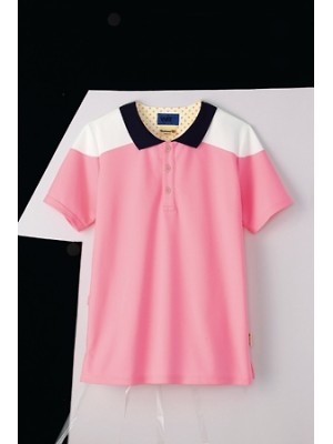 ユニフォーム1465 65513 ポロシャツ(ピンク)